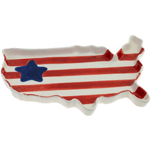  USA Flag Shaped Serving Plate