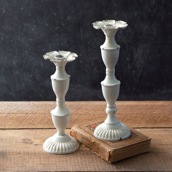 Delilah Metal Candlesticks (Set of 2)