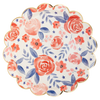 Watercolor Floral Paper Plates (Set of 12)