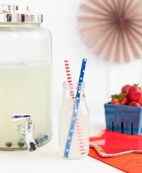 Stars and Stripes Reusable Straws