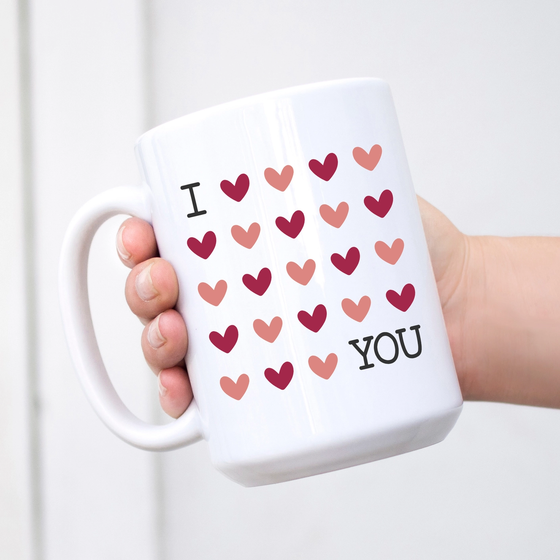 I Love You Heart Mug