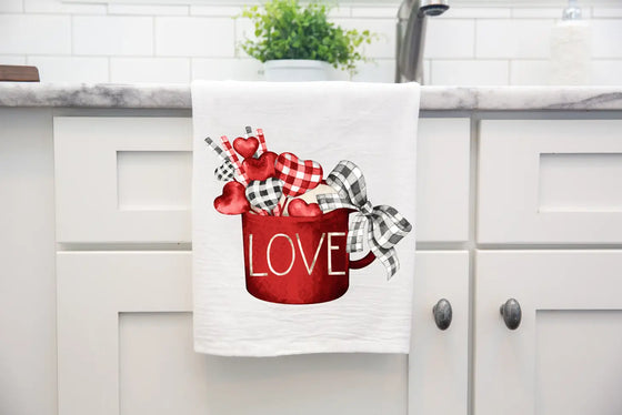 Valentine's Day Love Mug Kitchen Towel (Set of 2)