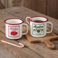  Reindeer Sleight and Holiday Wreath Mug Set