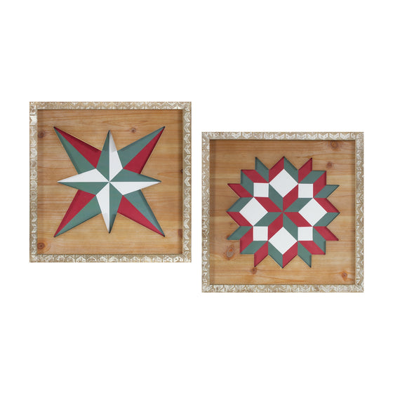 Quilt Square Plaque (Set of 2)