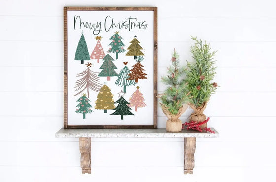 Merry Christmas Wooden Sign