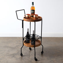  Wood & Iron Mini Bar Cart