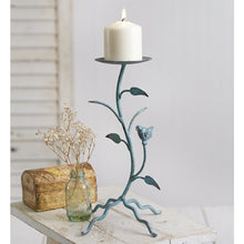  Verdigris Branches Pillar Candle Holder