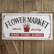  Flower Market Metal Sign