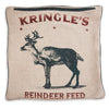 Kringles Reindeer Feed Double Sided Throw Pillow