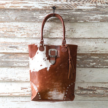  Cowhide Belt Buckle Tote