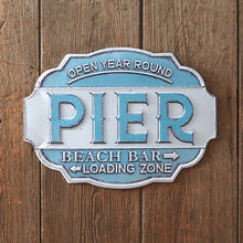  Beach Pier Wall Sign